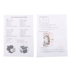 3450 RPM 3.7 HP 230V Electric Motor Compressor Duty 56 Frame 1 Phase 5/8″ Shaft