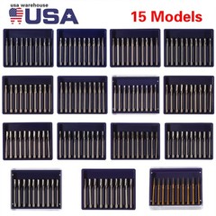 Round Carbide Dental Burs High Speed Handpiece Friction Grip Drill Bits