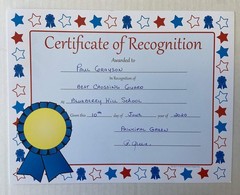 SHAPES ETC. 30pcs Certificate of Recognition Certificates 11inx8.5in Colorful…