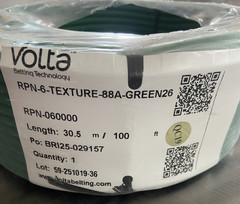 Volta Belting RPN-6 Textured Green 88A 6mm Round Belt Cord 100 Ft NOS
