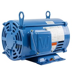 3 HP 3 Phase Electric Motor 1800 RPM 182T Frame ODP Open Drip Proof 230/460V