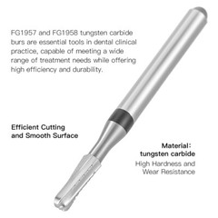 AZDENT Dental Tungsten Carbide Bur FG Dills Round Type For High Speed Handpiece