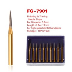 5 box Dental Trimming Finishing Gold Burs Carbide FG 7901 High Speed Handpiece u