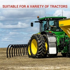 49” 3 Point Attach Landscape Rock Rake Fit for 2 inch Receiver Compact Tractor