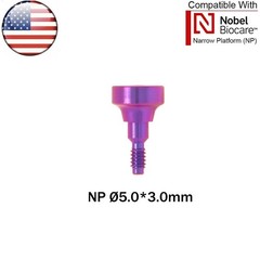 US NOBEL Dental Healing Abutment Cap NP Fits Nobel Biocare Active Dia Ø3.5 ∅5.0
