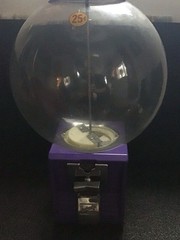 Purple Candy 25 Cents Northwestern Super Globe Vending Machine Rare Vintage