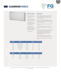 Hepa Filter Clean Room Panel Pack Of 2 SD-CP-42 21.00X45.00X3.50 99.99% GEL