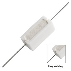 10Pcs 5W 1K Ohm Ceramic Cement Power Resistor Wirewound Horizo Size: 5W 1K Ohm