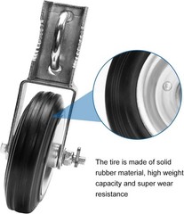Galvanized Steel Gate Wheel – 500lbs Capacity, Easy Installation Support Wheel