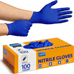 Cobalt Blue Nitrile Disposable Gloves | 4.5 Nitrile Safety Medical Exam Cooking