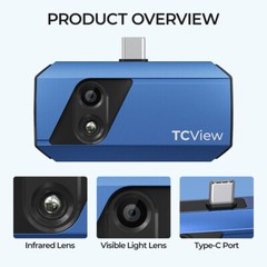 TOPDON TC001 Plus Compact Thermal Imaging Camera for USB-C Android Night Visible