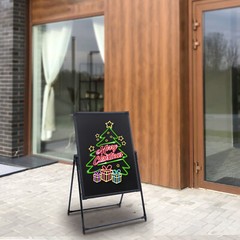 LED Message Board Restaurant Menu Sign Illuminated Neon Erasable with Remote