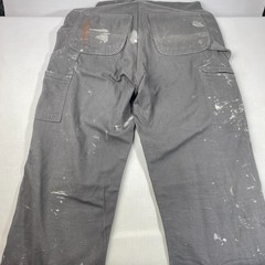Carhartt Rugged Flex Relaxed Fit Canvas Bib Overall DISTRESSED! 102987 32×34