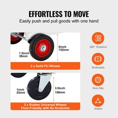 400 Lbs Lightweight Folding Hand Truck Utility Cart for Easy Transport
