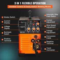 Mig Welder Welding Machine 270A MIG MMA TIG 3 In 1 Welder Combo 110V/220V