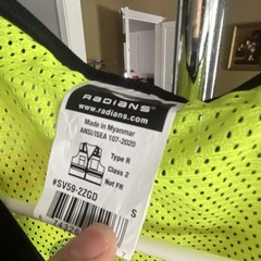 Radians SV59-22ZGD Hi-Visibility Yellow Gray Safety Vest Size S Reflective ANSI