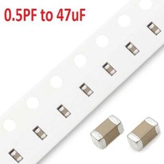 100PCS 4V 6.3V 10V 16V 25V 35V 50V 100V 0603 SMD Capacitors Range 0.5PF to 47uF