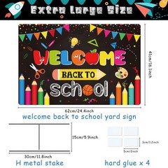 Jectivs Back to School Yard Sign