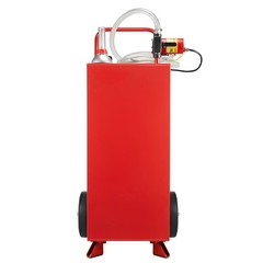 Uimoso 30-Gallon Fuel Caddy with Manual Pump for Gasoline and Diesel, Red