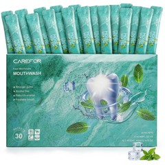 Mouthwash Travel Size Portable Packets to Go, Alcohol & Fluoride Free Fresh M…