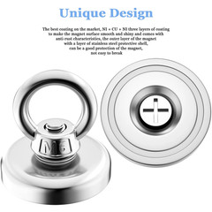 Neodymium Fishing Magnets Pulling Force Super Strong Round Rare Earth
