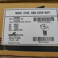 B-LINE SYSTEMS 1/4″ Stainless Steel SPRING #N224-SS6 $175 for 100 count box