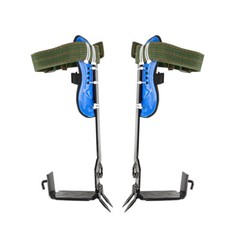 2 Gears Tree Climbing Spike Set Safety Adjustable Belt Lanyard Rope Rescue Belts