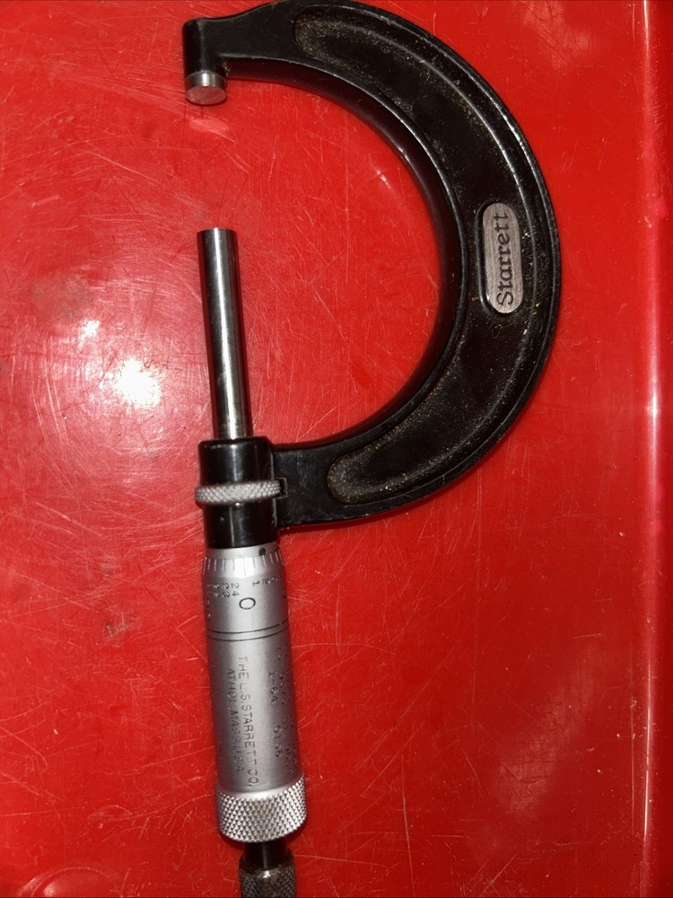 VTG Starrett Blade Micrometer No. 436-2 in. Made in the USA the L S Starrett Co.