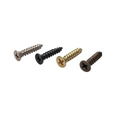 #9 x 1″ Phillips Flat Head Wood Screws for 3.5″ and 4″ Door Hinges Black Nickel