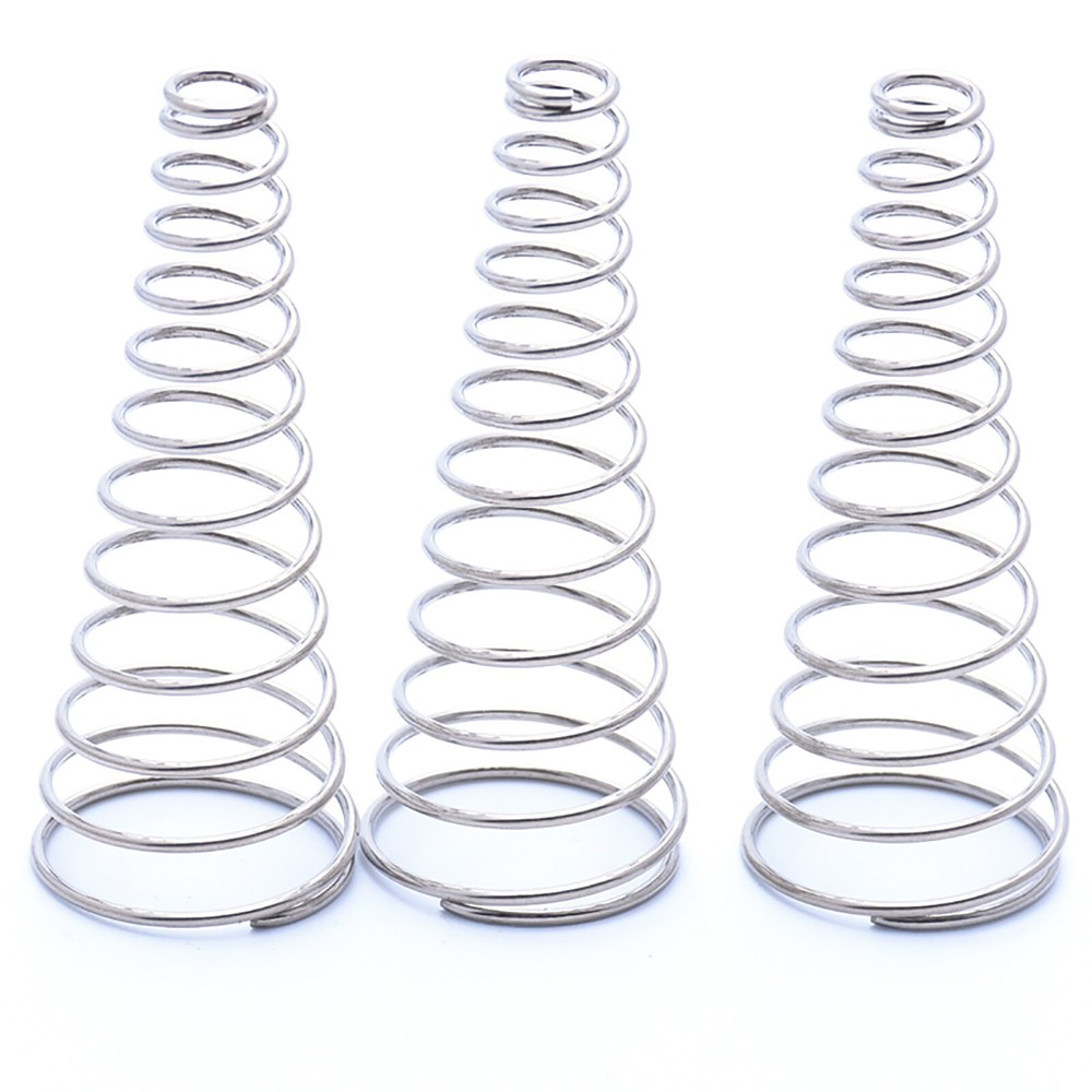 304 Stainless Steel Conical Cone Compression Spring Springs 0.4-2mm Wire Dia