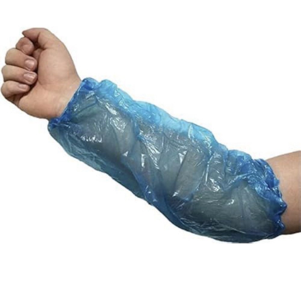 Disposable Plastic Arm Sleeves 100 per pack (17 Packs available)