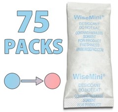 75 PACKS – 10g Gram Silica Gel Desiccant Pack Moisture Absorber Drying FOOD SAFE