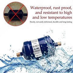 3/8″ Liquid Line Filter Drier for Heat Pump & AC, Compatible with R22 R134a R404