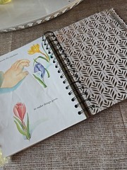 LGB About God Hardcover Junk Journal Wire Bound Scrapbook Vintage Upcycled Book
