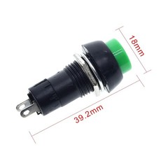 Push Button ON/OFF Switch Round Circle 2-Pin DC 5A 12V – AC 1.5A 125V – 3A 250V