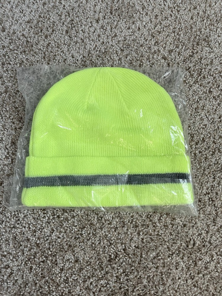 Safety, Yellow Beanie, Or Safety Brand New In Package Never Worn