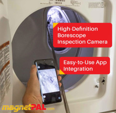 Wireless Telescoping Borescope compatible with Apple or Android. extends to 39″