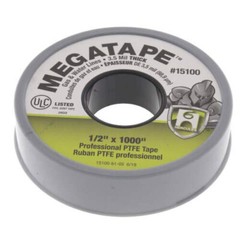Hercules Mega Tape PTFE – 1/2″ X 1000″ Gas / Water Lines 3.5 Mil Thick 2/PACK
