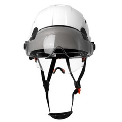 CE Safety Helmet With Visor Built In Goggles For Engineer Hard Hat ANSI Work Cap