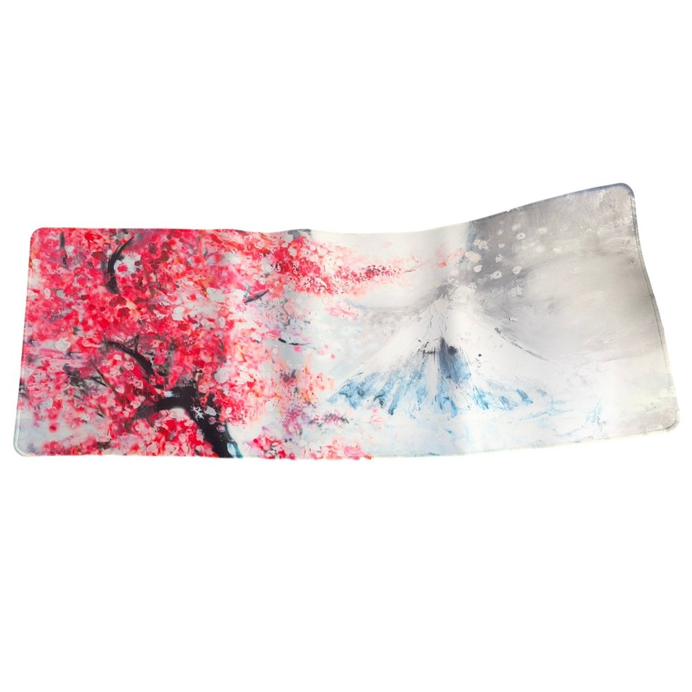 Large Cherry Blossom Mount Fuji Desk Mat Gaming Mouse Pad XL Extended