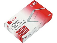 ACCO Brands 2 Inch Capacity Prong Fastener Bases, 2-3/4 Inch Centers, 100