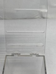 Clear Acrylic Parafilm M & Foil Dispenser 2-Slots 4-3/4”L x 6-3/4”W x 6-3/8”H