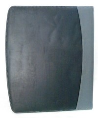 Vintage Circuit City Embossed Black & Greyish Green Pleather Executive Notebook