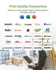 Nelko Genuine 4×6 Direct Thermal Shipping Label 220 Labels/1 Roll, 4×6 Therma…