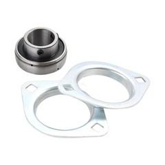 Mizoneparts 1inch Bore Pressed Steel 2 Bolt Flange Ball Bearing SBPFL20516 SB…