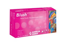 200 Large Pink Nitrile Gloves, Latex & Powder Free, Salon Nail Tech, Aurelia
