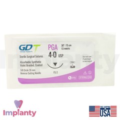 X5 PGA Sutures Absorbable Violet Braided 12 Pcs Sterile Training Thread
