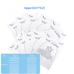 Dental Orthodontic TMA Beta Ti-Mo Arch Wires Rectangular Round Arch Ovoid Form