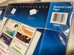 NEW (Qty 4) Avery 76009 Business Card Pages, Pack of 10 Pages (Total 40 Pages)