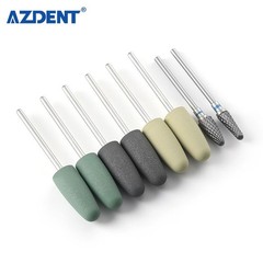 AZDENT Dental Resin Base Acrylic Polishing Burs Kit HP Tungsten Carbide Polisher